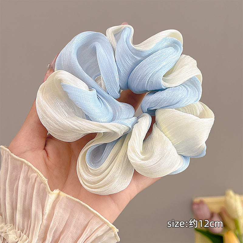 Wholesale Streamer Gradient Mesh Large Intestine Hair Tie